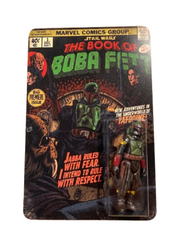 Cantina Customs - Star Wars - The Book of Boba Fett - Boba Fett (Comicbook Cardback) (Custom Figure and Card Back)