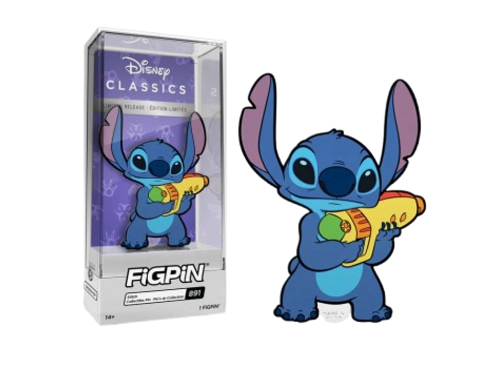 Figpin - Disney - Lilo and Stitch - Stitch 891 - Collectible Pin with Premium Display Case (Disney Parks Exclusive)