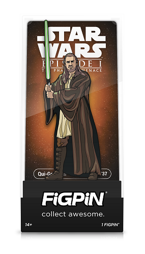 Figpin - Star Wars - The Phanton Menace - Qui-Gon Jinn 1737 - Collectible Pin with Premium Display Case (SDCC 2024)