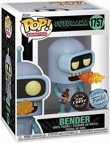 Funko POP! - Animation - Futurama - Bender 1757 (Special Edition Sticker) (Chase) (Glows in the Dark)