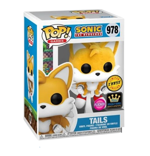 Funko POP! - Games - Sonic the Hedgehog - Tails 978 (Specialty Series) (Flocked) (Chase)