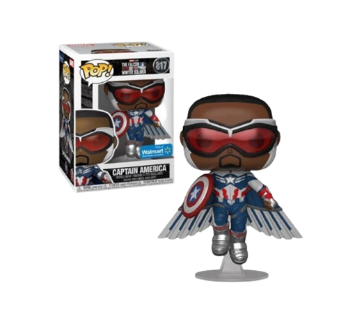 Funko POP! - Marvel - Captain America - Falcon and the Winter Soldier - Captain America 817 (Metallic) (Only at Walmart)