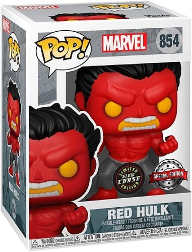 Funko POP! - Marvel - Red Hulk 854 (Chase) (Special Edition) (Back to the Toys) (Glows in the Dark)