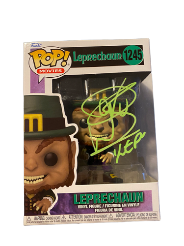 Funko POP! – Filme – Leprechaun 1245 (signiert von Warwick Davis) (COA Becket)