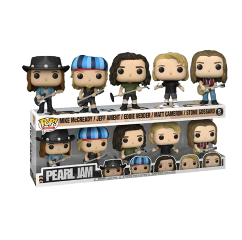 Funko POP! - Rocks - Pearl Jam - Mike McCready / Jeff Ament / Eddie Vedder / Matt Cameron / Stone Gossard (5-Pack) (in protector)