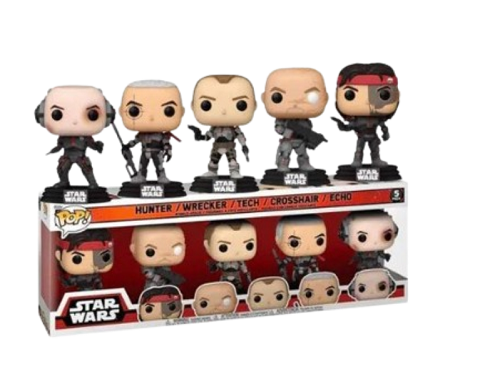 Funko POP!  - Star Wars - The Bad Batch - Hunter / Wrecker / Tech / Crosshair / Echo  (5 pack) (Gamestop Exclusive)