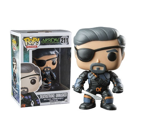 Funko POP! - Fernsehen - Arrow - Deathstroke (unmaskiert) 211 (Exklusiv bei Hot Topic)