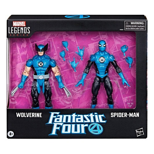 Hasbro – Marvel Legends – Fantastic Four – Wolverine und Spider-Man (2er-Pack) (exklusiv)