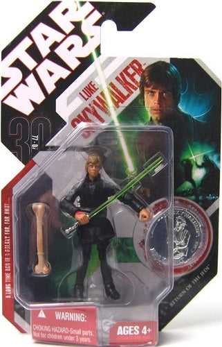 Hasbro - Star Wars - 30th Anniversary - 3.75 - Luke Skywalker (Jedi Knight) (Silver Coin) (25)