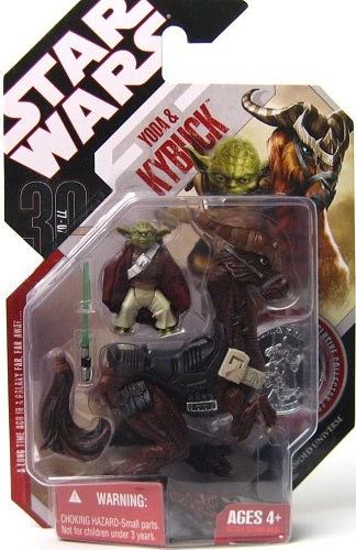 Hasbro - Star Wars - 30th Anniversary - 3.75 - Yoda and Kybuck (Silver Coin) (32)