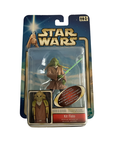 Hasbro - Star Wars - Attack of the Clones (Blue Box) - 3.75 - Kit Fisto (Jedi Knight)