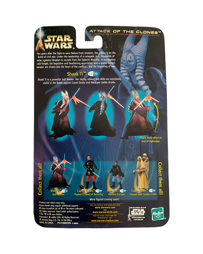 Hasbro – Star Wars – Angriff der Klonkrieger (Blue Box) – 3,75 – Shaak Ti (Jedi-Meister)