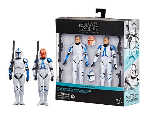 Hasbro - Star Wars - Black Series - Ahsoka -  Phase I Clone Trooper Lieutenant & 332nd Ahsoka's Clone Trooper (2-pack)