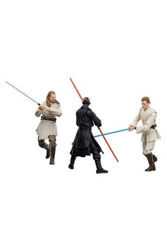 Hasbro - Star Wars - Black Series - The Phantom Menace - Qui-Gon Jinn, Darth Maul, Obi-Wan Kenobi (3-Pack) (DMG)