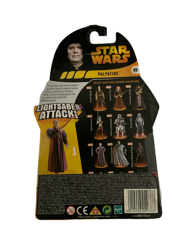 Hasbro - Star Wars - Revenge of the Sith - 3.75 - Emperor Palpatine (Lightsaber Attack)