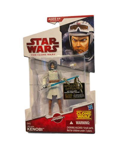 Hasbro - Star Wars - The Clone Wars (Red) - 3.75 - Obi-Wan Kenobi (Cold Weather) (CW 48)