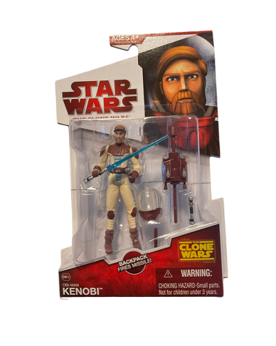 Hasbro - Star Wars - The Clone Wars (Red) - 3.75 - Obi-Wan Kenobi (Space Suit) (CW 12)