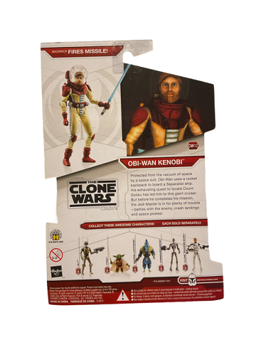 Hasbro - Star Wars - The Clone Wars (Red) - 3.75 - Obi-Wan Kenobi (Space Suit) (CW 12)