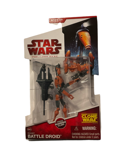 Hasbro - Star Wars - The Clone Wars (Red) - 3.75 - Rocket Battle Droid (CW 03)