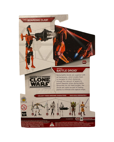 Hasbro - Star Wars - The Clone Wars (Red) - 3.75 - Rocket Battle Droid (CW 03)