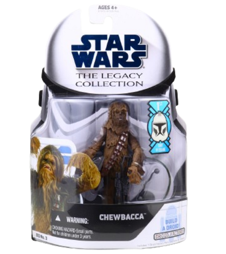 Hasbro – Star Wars – The Legacy Collection (Blau) – 3,75 – Chewbacca (Sandstorm) (BD03) (Aufkleber für den 1. Ausgabetag)