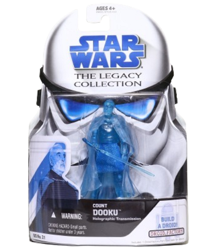 Hasbro - Star Wars - The Legacy Collection (Blue) - 3.75 - Count Dooku (Holographic Transmission) (BD21)