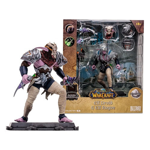 Mc Farlane Toys - World of Warcraft - Nachtelf: Druide / Schurke (Gewöhnlich)