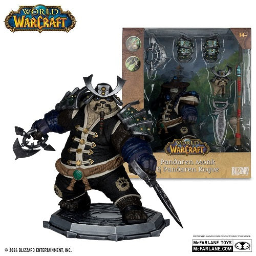 Mc Farlane Toys - World of Warcraft - Pandaren: Monk / Rogue (Common)