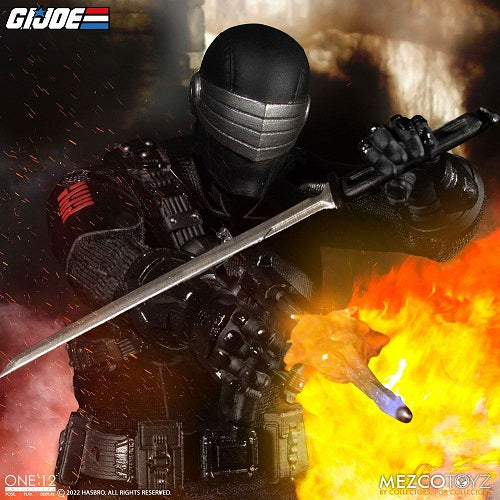 Mezco - G.I. Joe - THE ONE:12 Collection - Snake Eyes  (1/12) (Deluxe Edition) (Light-Up Action Figure)