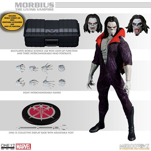 Mezco - Marvel Universe - THE ONE:12 Collection - Morbius (The living vampire) (1/12) (Light-Up Action Figure)