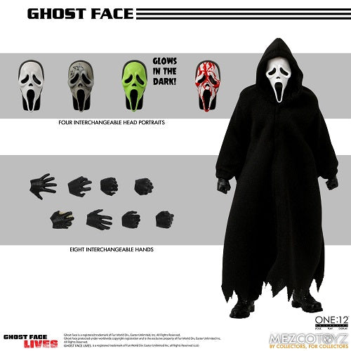 Mezco - Scream - THE ONE:12 Collection - Ghost Face Lives! (1/12) (Deluxe Edition)