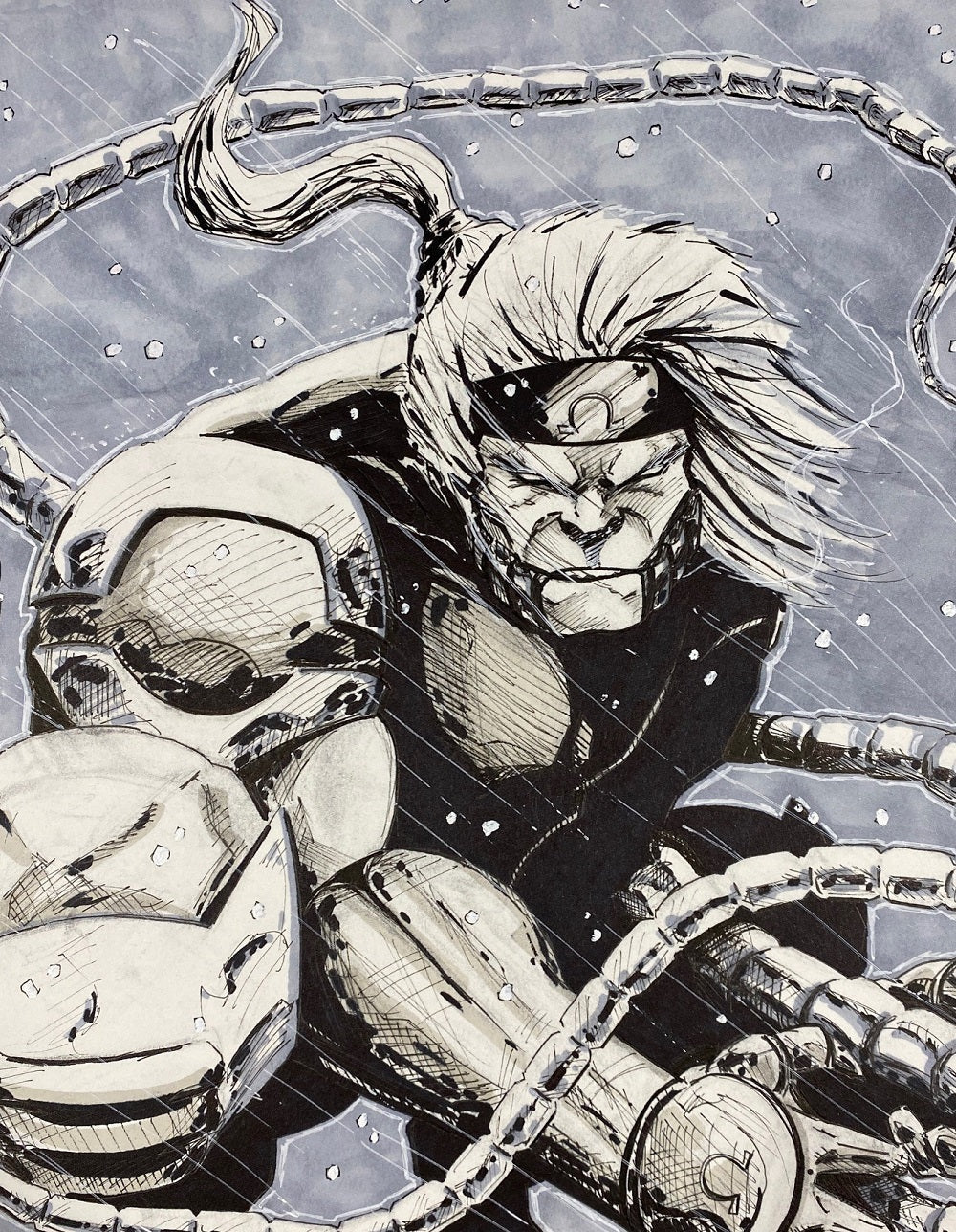 Kunst - Original Comic-Kunst - Omega Red Commission (Peter Simeti)